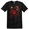 Skeleton Rose Bride Gothic T Shirt Halloween Red Floral Design Tee