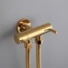 Bathroom  Bidet Sprayer Bidet Faucets Toilet Hand Spray Brass Bidet Set Toilet Bidet Sprayer Self Cleaning Shower Gold