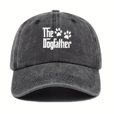 Printed Baseball Cap with Dog Dad Design a Simple and Stylish Choice for Dog Lovers Made of Comfortable Fabric