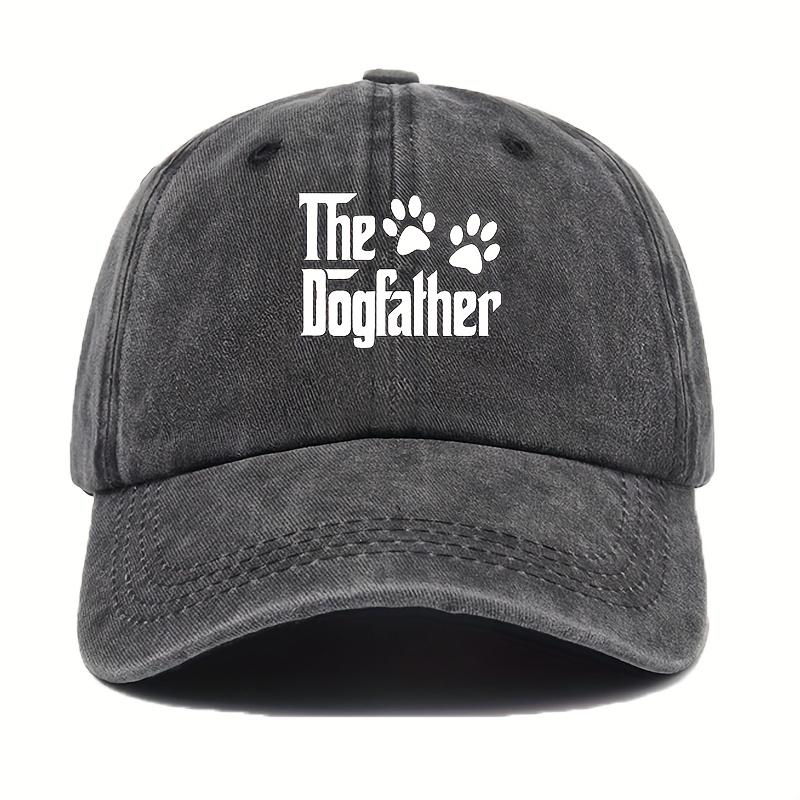 Printed baseball cap with Dog Dad design a simple and stylish choice for dog lovers Made of comfortable fabric