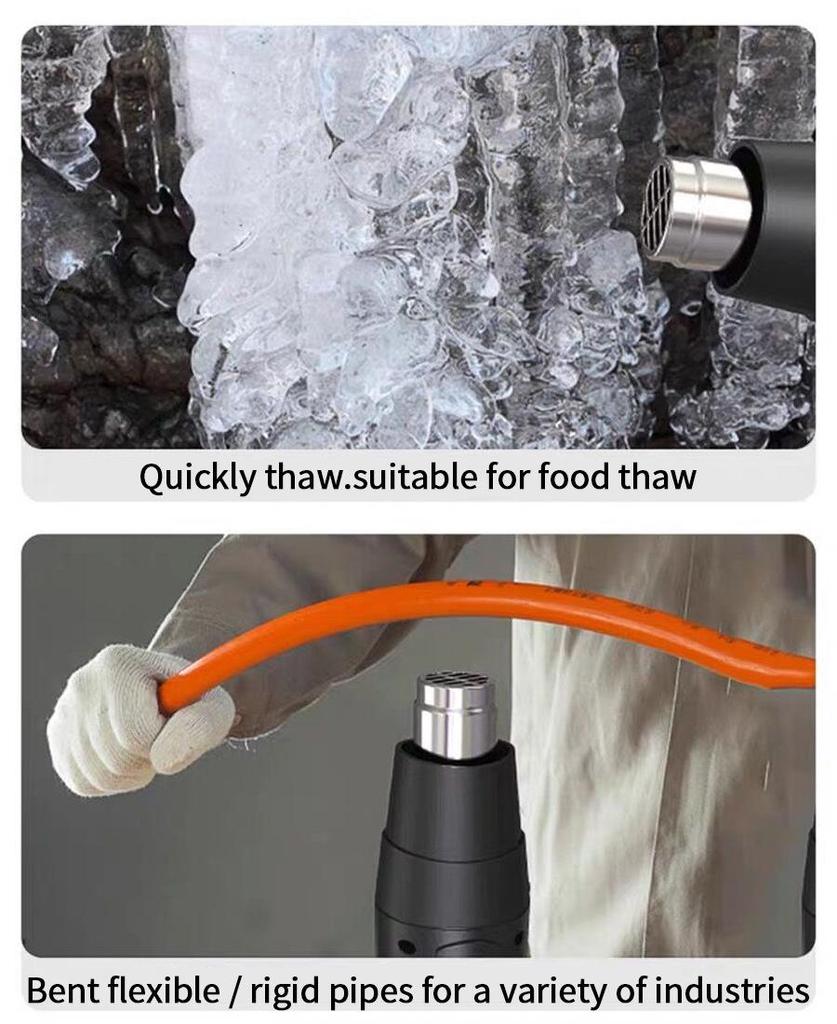 2000W Smart Temperature-Controlled Heat Gun for Film Pasting and Baking