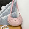 Solid Button Color Dumpling Wrap Kids Casual Shoulder Bag Trendy Outings Light