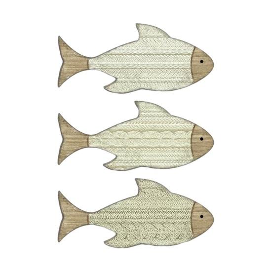 

3 шт. Деревянная Рыба Морской Настенный Декор Деревенская Школа Рыб Настенное Искусство Океан Побережье Тема Винтажный Подвесной Декор для Пляжного Домика Дома Ванной Комнаты