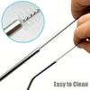 Straw Brush, Nipple Cleaning Brush, Stainless Steel Small Gap Brush, Bottle Brush, Keyboard Brush, Small Brush, Water Cup Tube