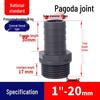 UPVC Pagoda Quick Connect Hose Reducing Fitting - Straight Male Thread (PVC-U)