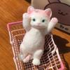 Cartoon Cat Shaped Squeeze Toy Colorful Artificial Doll Squeeze Toy  Mini Ornaments