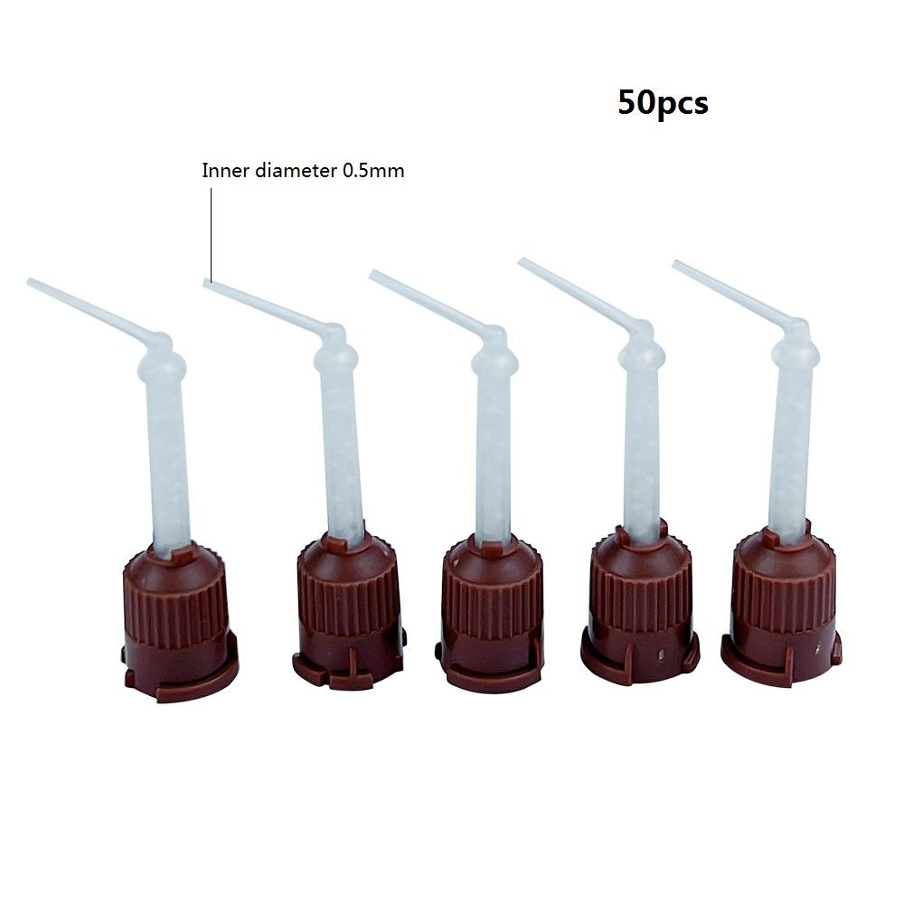 Dental Impression Mixing Tips Silicone Rubber Conveying Mixing Head Disposable Dentistry Lab Material Impression Nozzle Tube