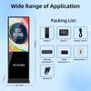 MWE USA Stock 43 Inch Black Non Touch Indoor Lcd Digital Signage Floor Stand Ads Display Screen for Shopping Mall Retail Store