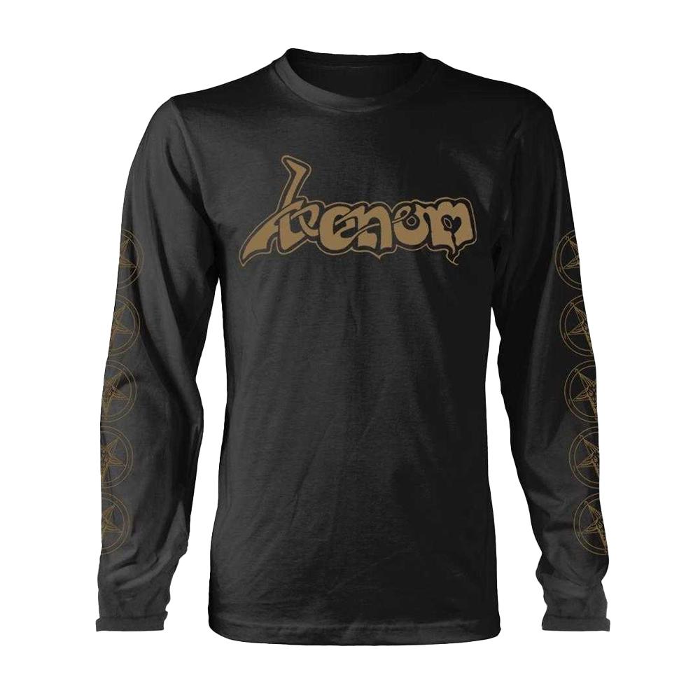 Venom Unisex Adult Gold Logo Long-Sleeved T-Shirt