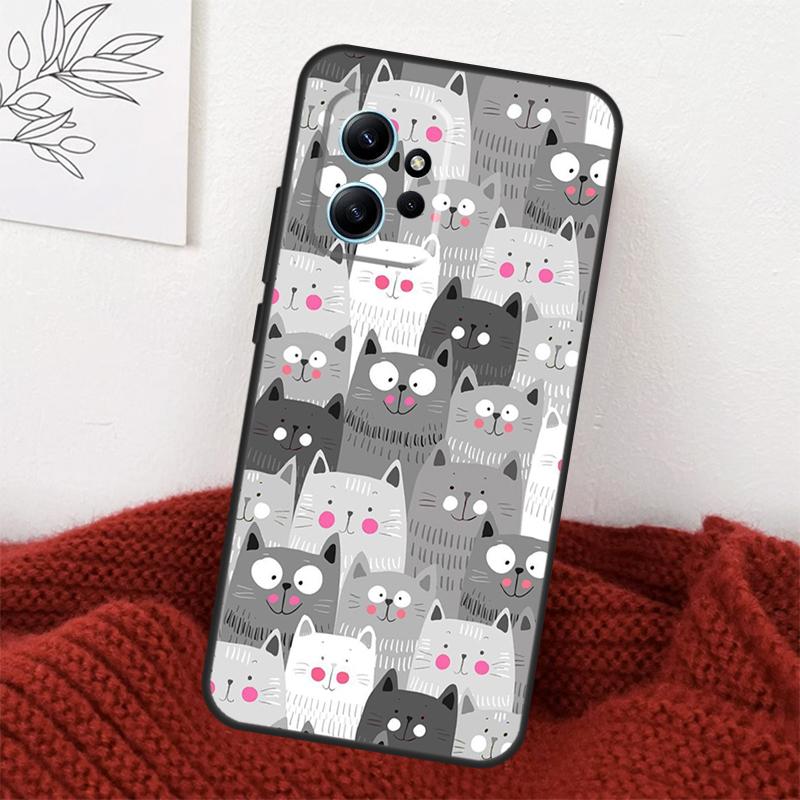 Funny Cat Collage Case For Xiaomi Redmi Note 13 9 10 11 12 14 15 Pro Plus Cover For Redmi 15 C 12C 13C 14C 10C