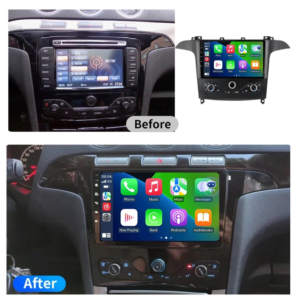 Android 14 Video Player For Ford S Max S-MAX 2006 - 2015 For Ford Galaxy 2014 Car Radio Car Multimedia GPS Radio Navigation DVD