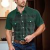 Top Casual da Uomo alla Moda con Revers e Maniche Corte Lunghezza Spalla