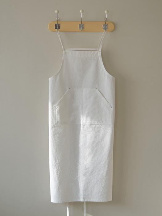 OVHERE Cotton White Apron white