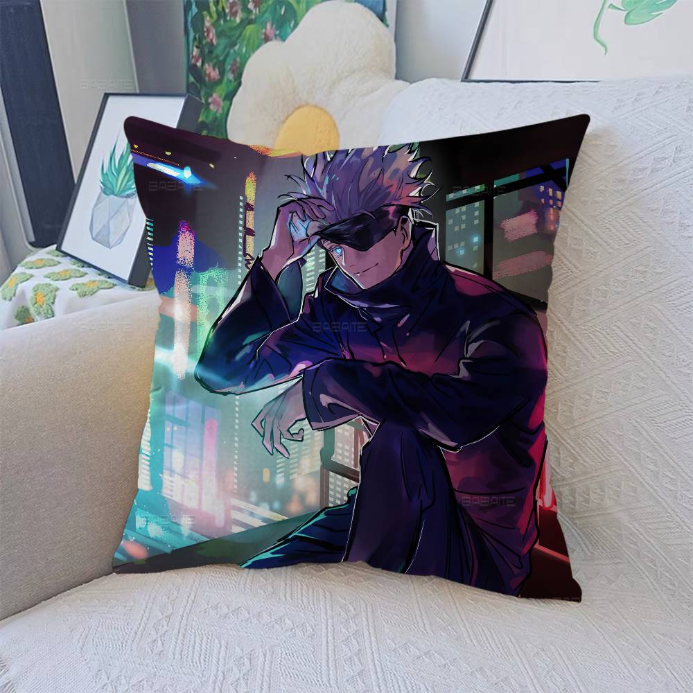 Anime Jjujutsu Kkaisen Gojo Satoru Pillowcase Toon Gift Cushion Cover Bedroom Home Sofa Chair Seat Decor Pillow Case