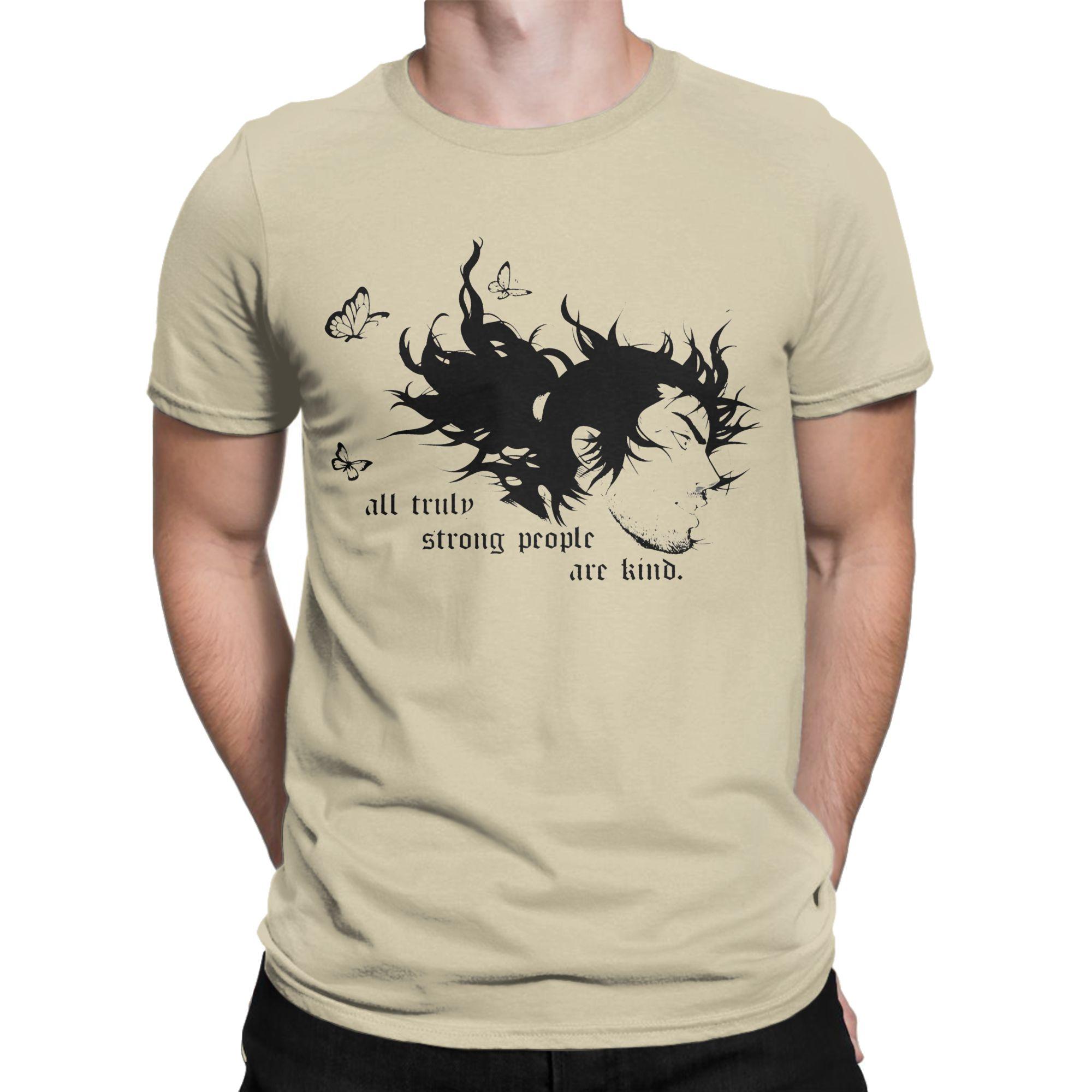 Musashi Vagabond Manga Samurai Miyamoto T Shirt Men Cotton Vintage T-Shirt Round Collar  Tees Short Sleeve Clothes Gift Idea ... S разноцветный