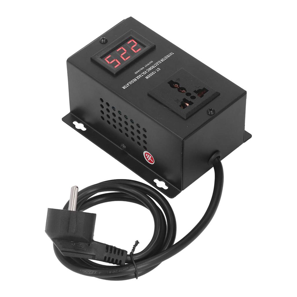 Elektronischer Spannungsregler 10000W Thyristor Aufwärts-Abwärtswandler Transformator EU-Stecker 220V