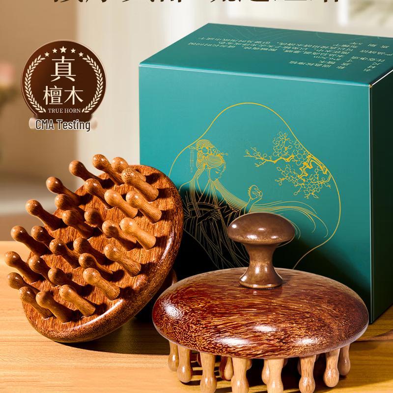 Green Source Sandalwood Head Massage & Meridian Comb