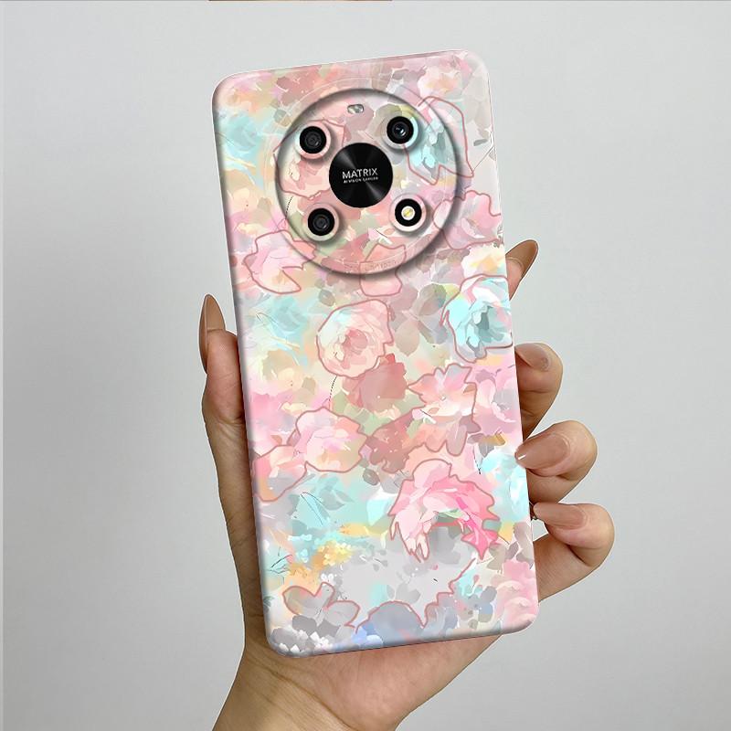 For Honor X9 4G 5G / Magic 4 Lite 4G 5G Phone Case ANY-NX1 LX1 LX2 LX3 Soft Silicone Sweet Painted Cover Cute Printed Casing