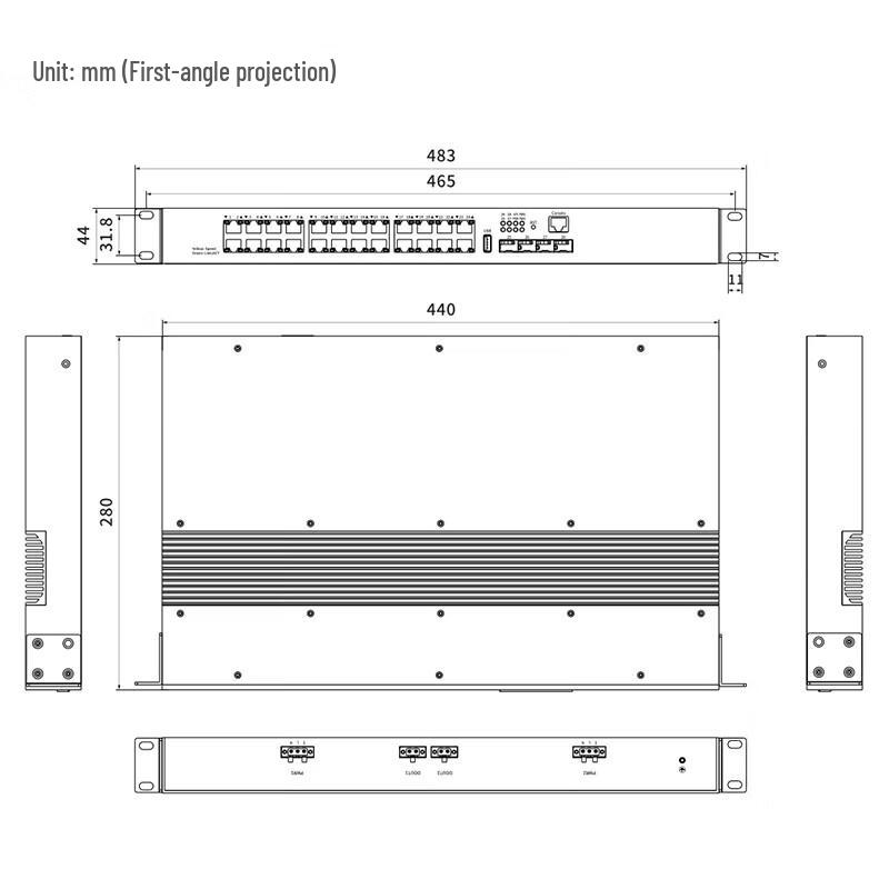 Maiwei Layer 2 Industrial Gigabit Ethernet Switch