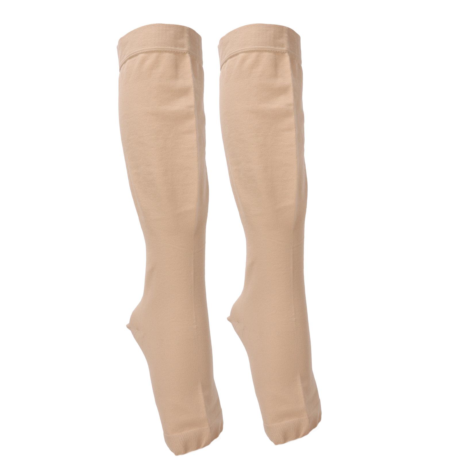 

Компрессионные гольфы до колена 23–32 мм рт. ст. Улучшенное кровообращение Чулки до бедра от варикоза для женщин и мужчин 5XL