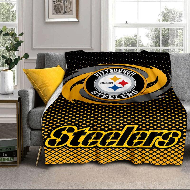 Pittsburgh Steelers Portable Blanket/Soft Blanket Bedding Blanket Suitable for Travel Camping Living Rooms Offices Sofas Fan Gifts