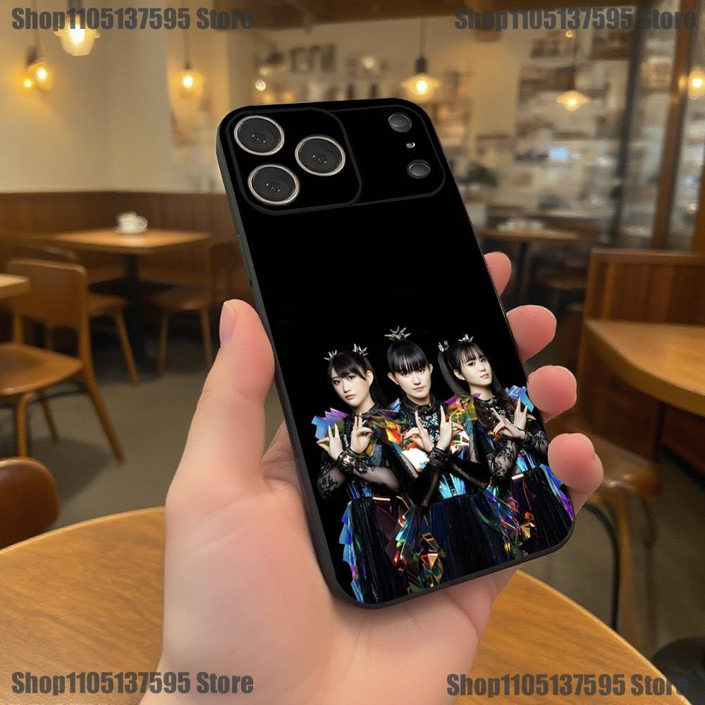 B- BABYMETAL R-Rock Band Phone Case For iPhone 17,16,15,14,13,12,11,Pro,XS,Max,XR,Plus,E,SE4,Mini Black Soft Cover