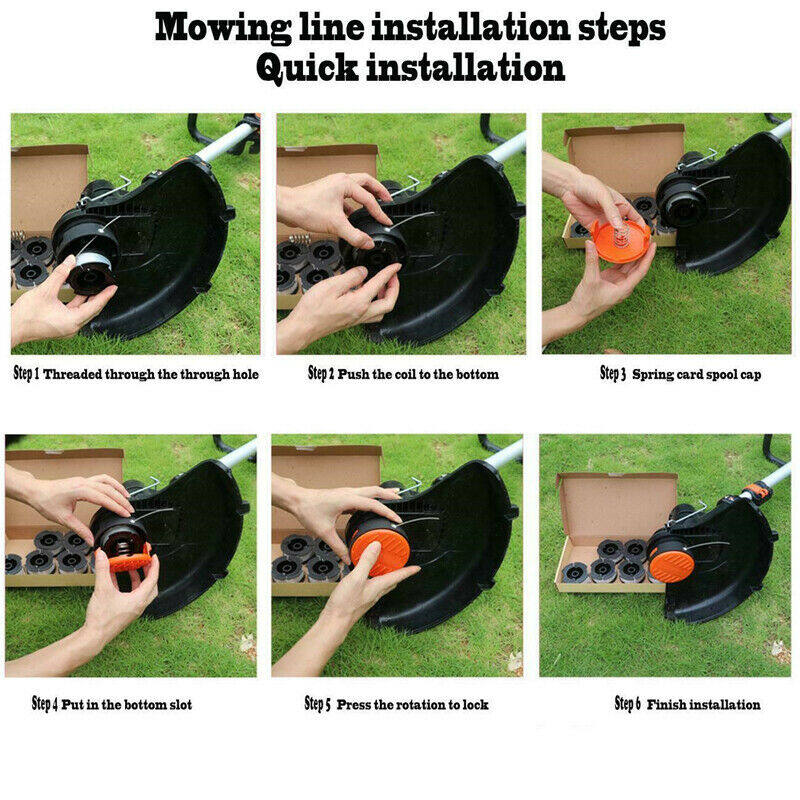 Capac de acoperire portocaliu+Spool Line Top pentru mașina de tuns șir de rezervă Black & Decker