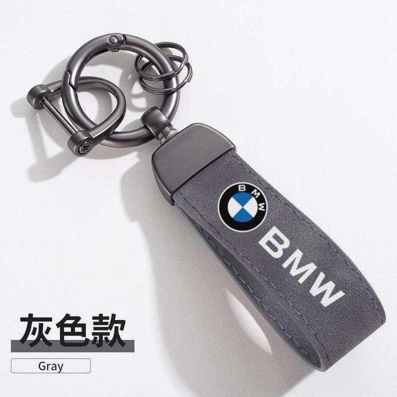BAGF7 2026 Car Sticker 2025 Man Women Leather Rope Keyring Key Chain Ring Car Logo Keychain For BMW E39 E46 E36 E53 E90 E60 E61 E93 E8