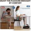 Six Heights Adjustable Foot Rest For Under Desk, Under Desk Footrest With Foot Massage Roller, Chair Footrest For Leg Rests