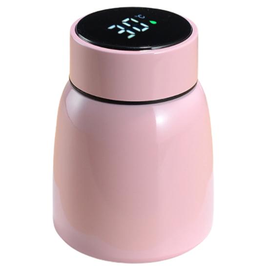 Insulated Food Container with Temperature Display Food Grade Large Capacity Leakproof Portable Insulated Food Jar Soup Cup