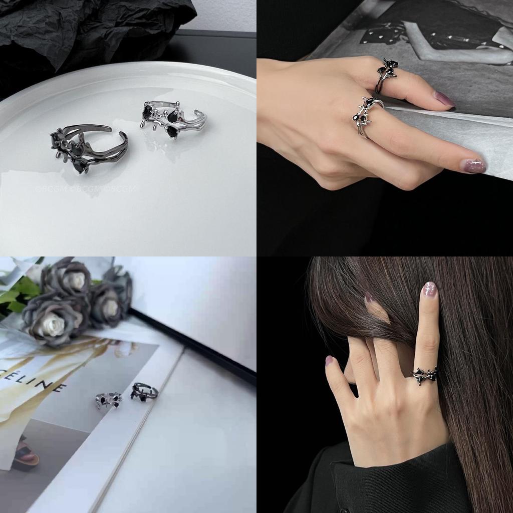 Elegant Adjustable Open Ring With Geometric Design For Women Fashion Accessory 2023