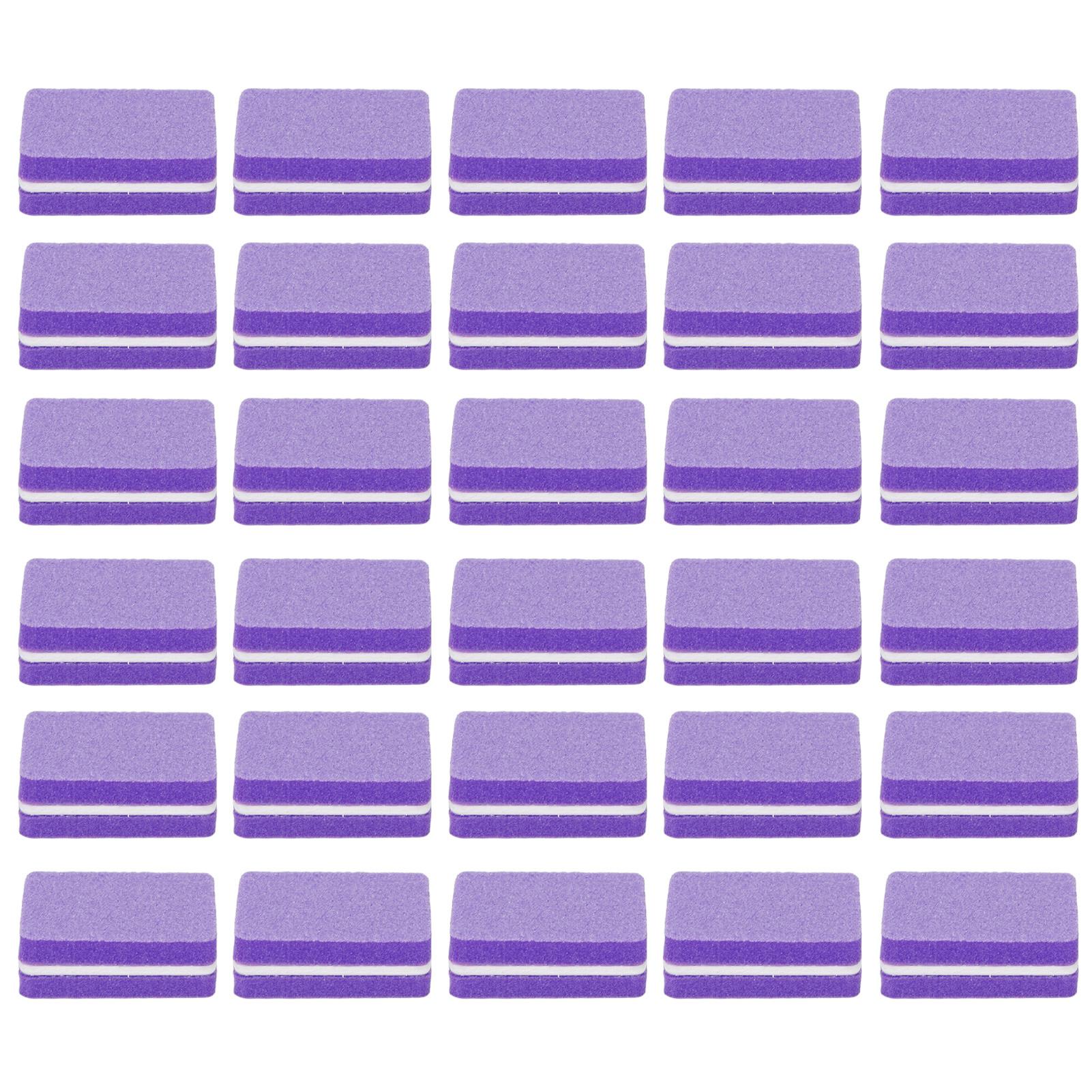 

30 шт. Профессиональный портативный домашний салонный пилочка для ногтей, шлифовальный блок, маникюрный инструмент Purple