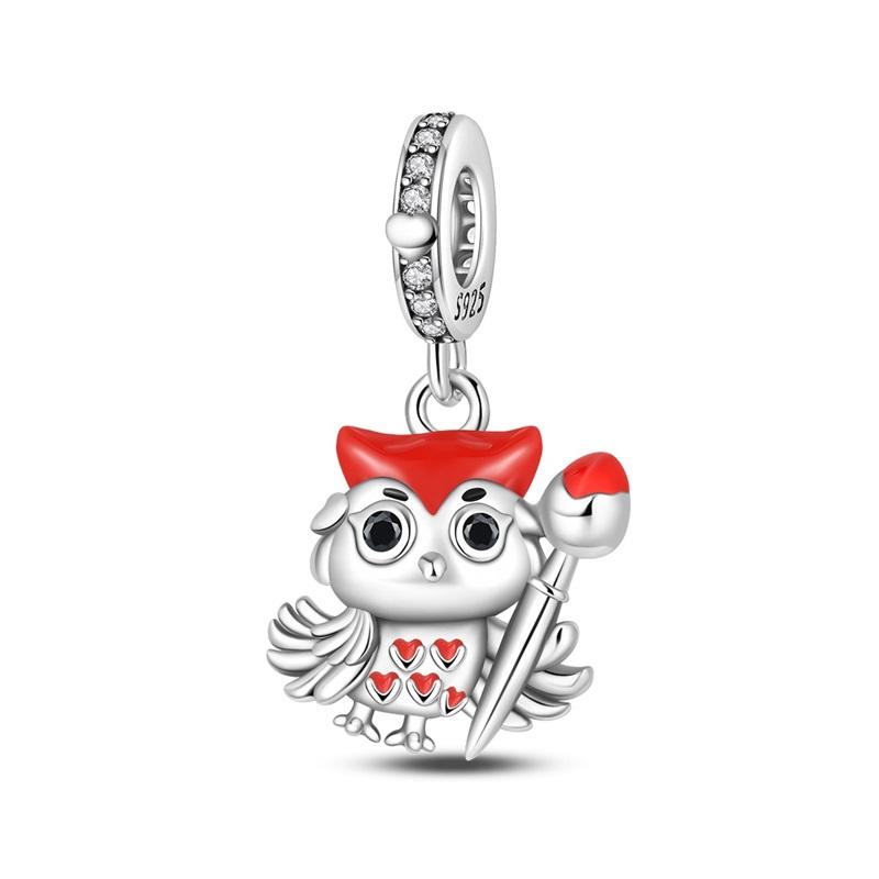 Animal Charm Bead Components Copper Metal Bear Rabbit Dog Panda Elephant Pig Kapibala Bead Components Pendant Bead Components Compatible With
