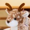 Cute Simulation Sika Deer Plush Toys Christmas Deer Toy Stuffed Animal Dolls Toys Soft Plush Pillow Home Decoration Xmas Gifs