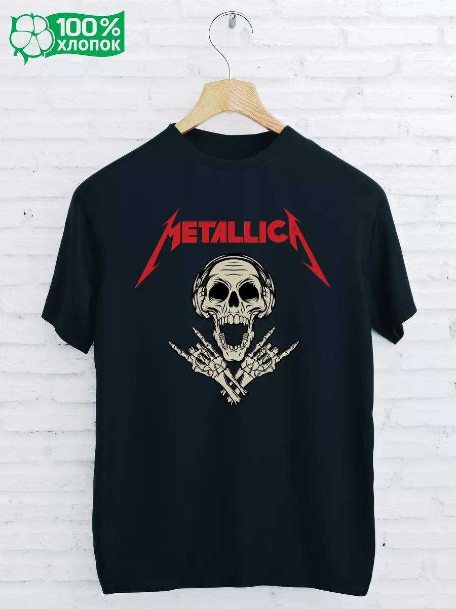 T-shirt with ROCK METALLICA print L