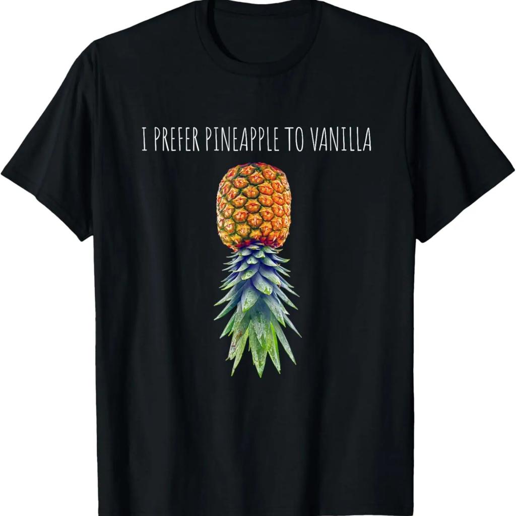 I Prefer Pineapple to Vanilla Upside Down Pineapple Swinger T-Shirt