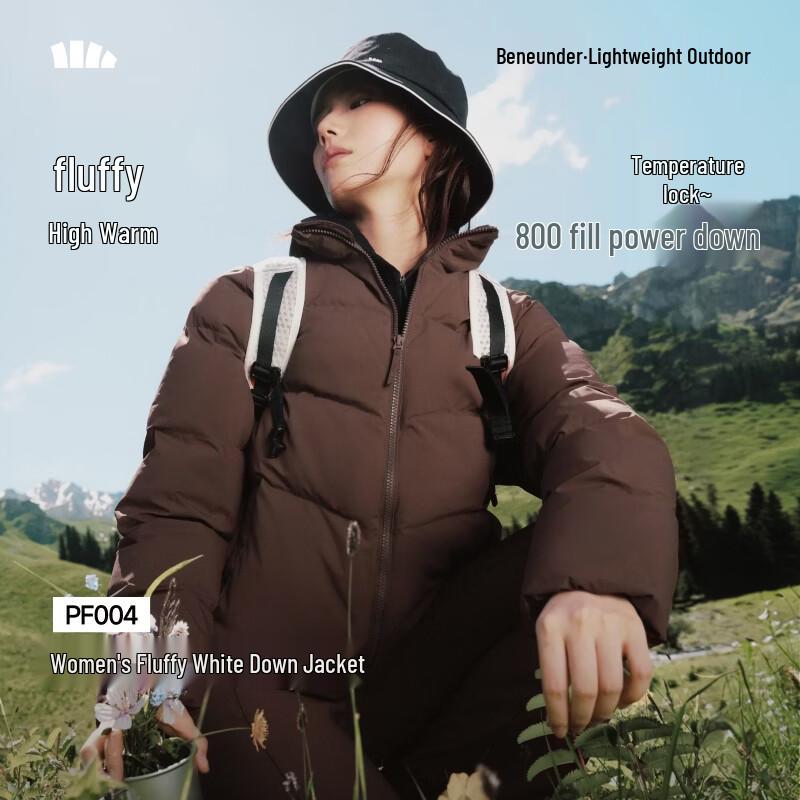 Beneunder Women's Stand-Collar Puffer Jacket