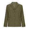 Casual Loose Long Sleeved Jacket Women Solid Color Button Pocket Fashionable