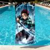 Demon Slayer Print Beach Towel Design, Soft, Lightweight. for Home Bathroom, Spa, Pool, Yoga, Surfing, Camping, Gift for Family, Friend