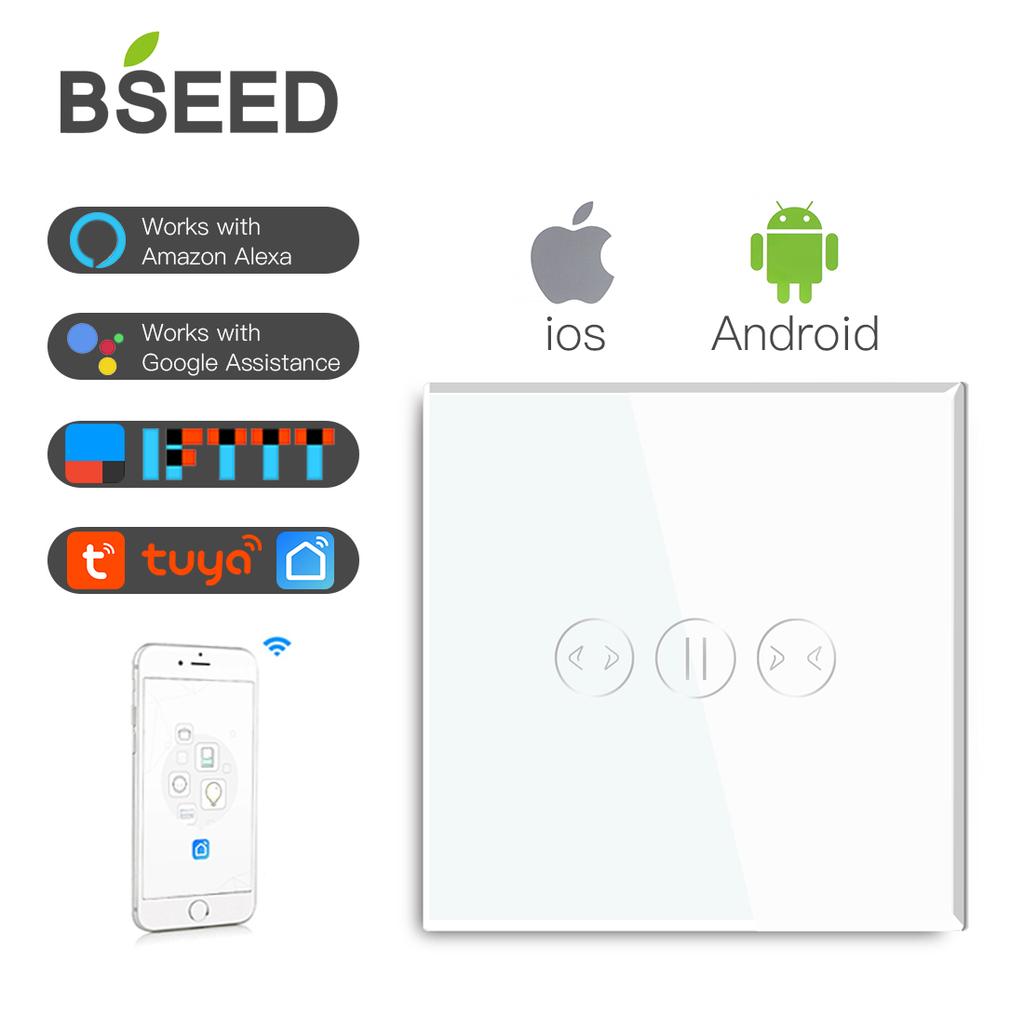 BSEED Wifi Curtains Switch Wireless Intelligent Smart Curtain Switch Support For Tuya APP Google Assistant Voice Control