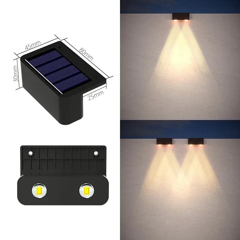 

1-16 Pcs LED Solar Wall Lamps IP65 Waterproof Stair Light Outdoor Lighting Fence Porch Decorative Lamp Step Fence Yard Garden 1pcs