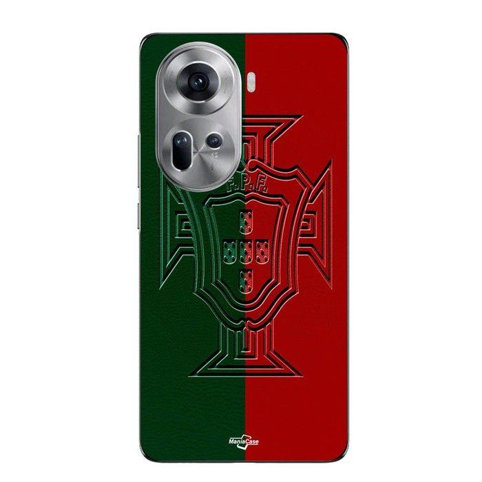 Coque Pour Oppo Reno 11 5g Portugal logo vert et rouge Maniacase