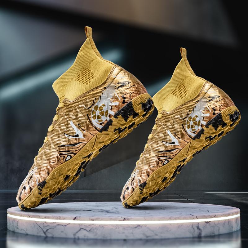 Temu football shoes wholesale adult grass training shoes TF broken nails primary school sports football shoes World Cup
