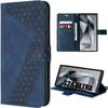 Case - Samsung - Galaxy S24 Ultra - Synthetic Leather - Navy Blue - Mosaic Pattern