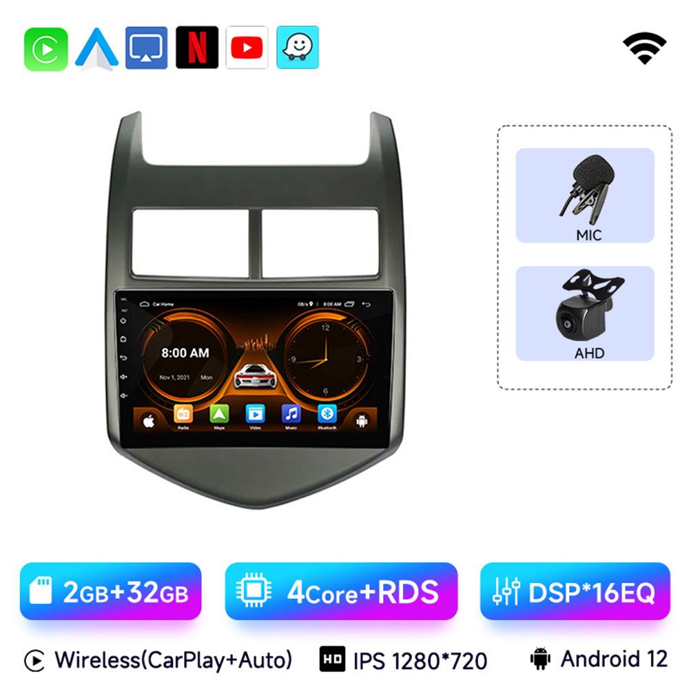 Android 13 Car Radio for Chevrolet Aveo 2 Sonic T300 2011-2015 Multimedia Naviagtion Player 2Din Carplay Head Unit Stereo Audio