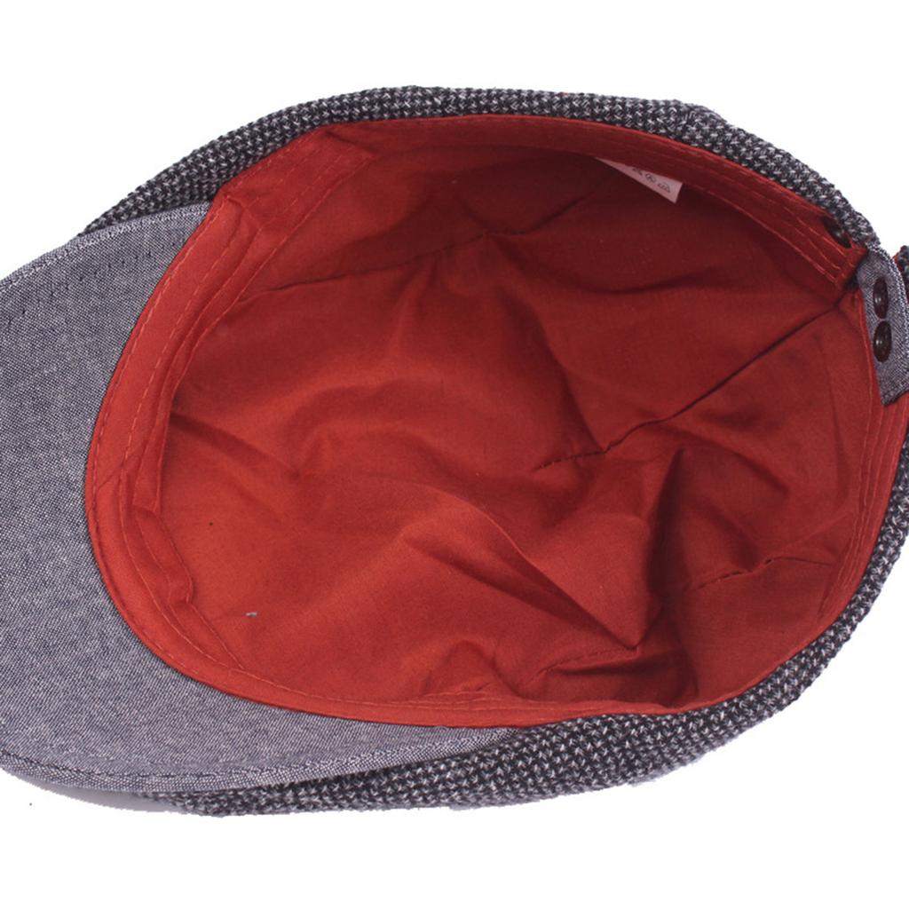 Peaked Duckbill Cap Navy Adjustable Classic Fashionable Casual Travel Outdoor Vintage Retro Style All-Match Cap Gift