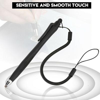 2Pcs Touch Screen Stylus Pen With Spring Hose High Sensitivity Fine Home Office
