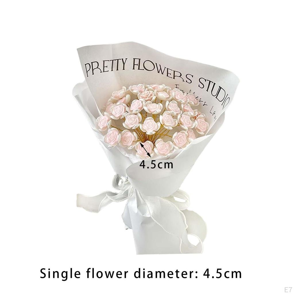 DIY Rose Bouquet Crafting Set - 13 Beautiful Blooms for Elegant Floral Display