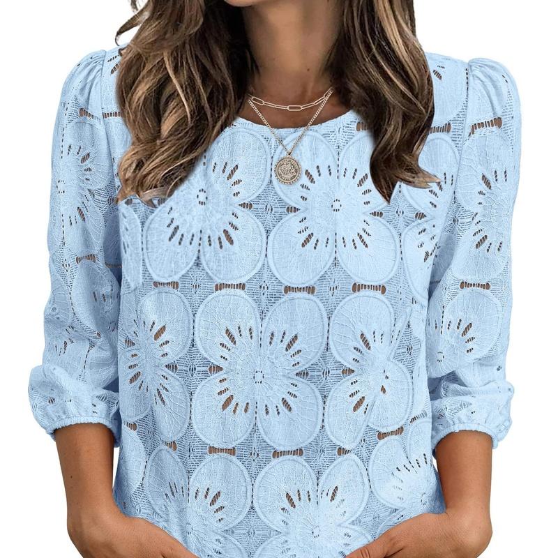 European Style Women Clothing Spring and Summer Casual Round Neck L