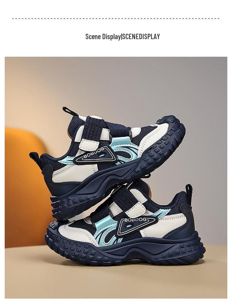 Bobodou Boys' Waterproof Winter Sports Shoes - Velvet-Lined Cotton, Lightweight and Warm